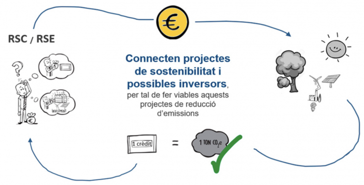 La imatge del mercat de crèdits de carboni.